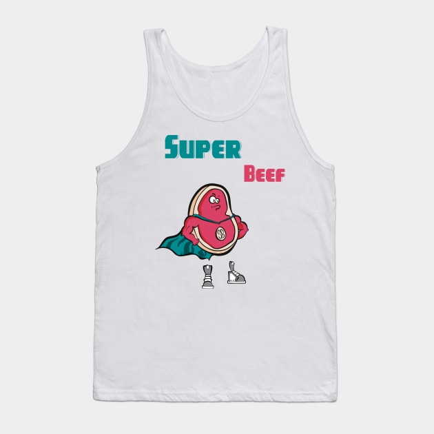 Super Beef Tank Top by Art by Nabes